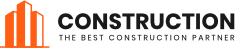 construction company logo dark